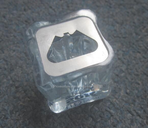 Ice Cube Shaped Opener Keychain Photo 2