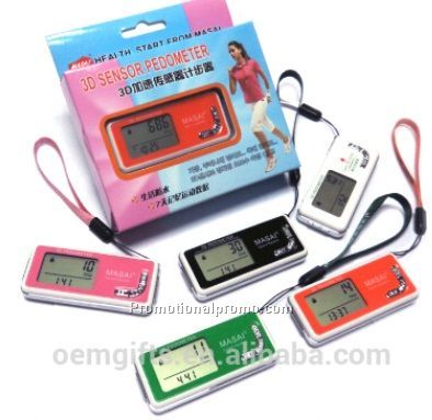 ABS Waterproof 3D Multifunctional Pedometer Photo 2