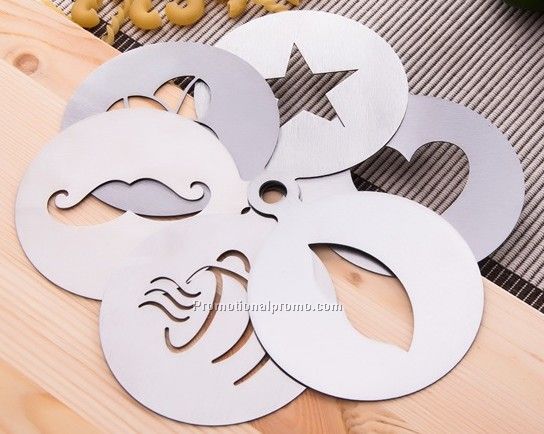 Customized Stainless Steel Coffee Stencil Photo 2