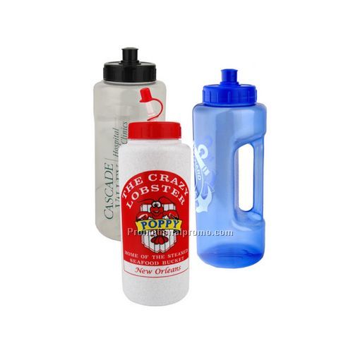 32 oz. Translucent Gripp 'n Sipp Bottle-Push/Pull Lid