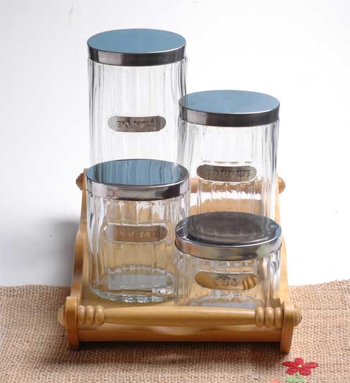 storage jar set with metal lid
  
   
     
    