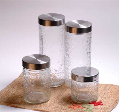 storage jar set with metal lid
  
   
     
    