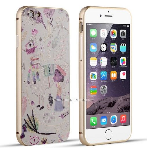 High quality bumper case for iphone 6 6plus, bumper back cover PC case for iphone