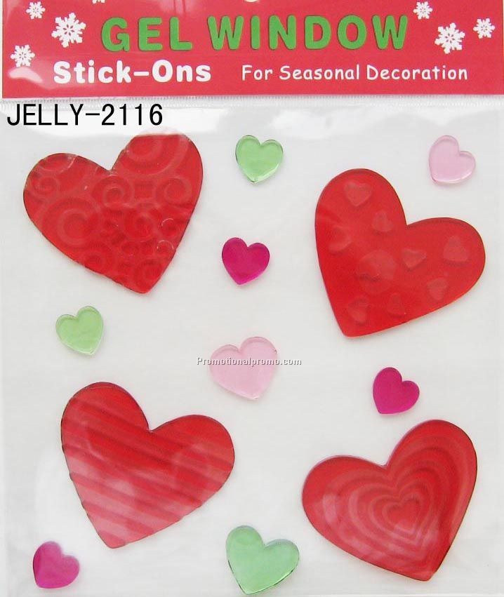 Heart Shape Gel Sticker